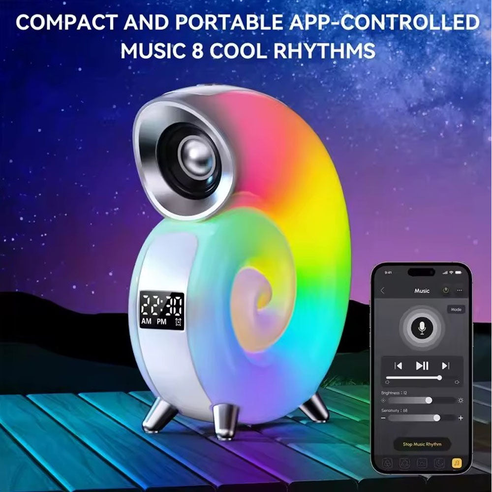 Lámpara de caracol con luz RGB