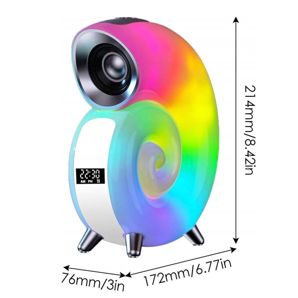 Lámpara de caracol con luz RGB